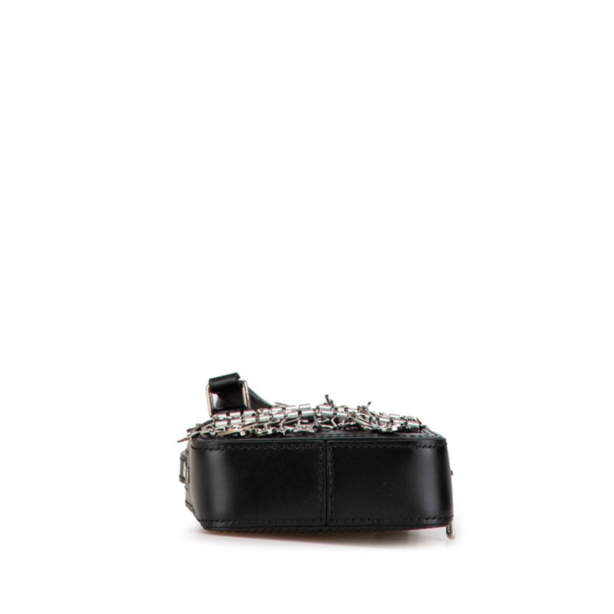 Louis Vuitton Black Leather Shoulder Bag