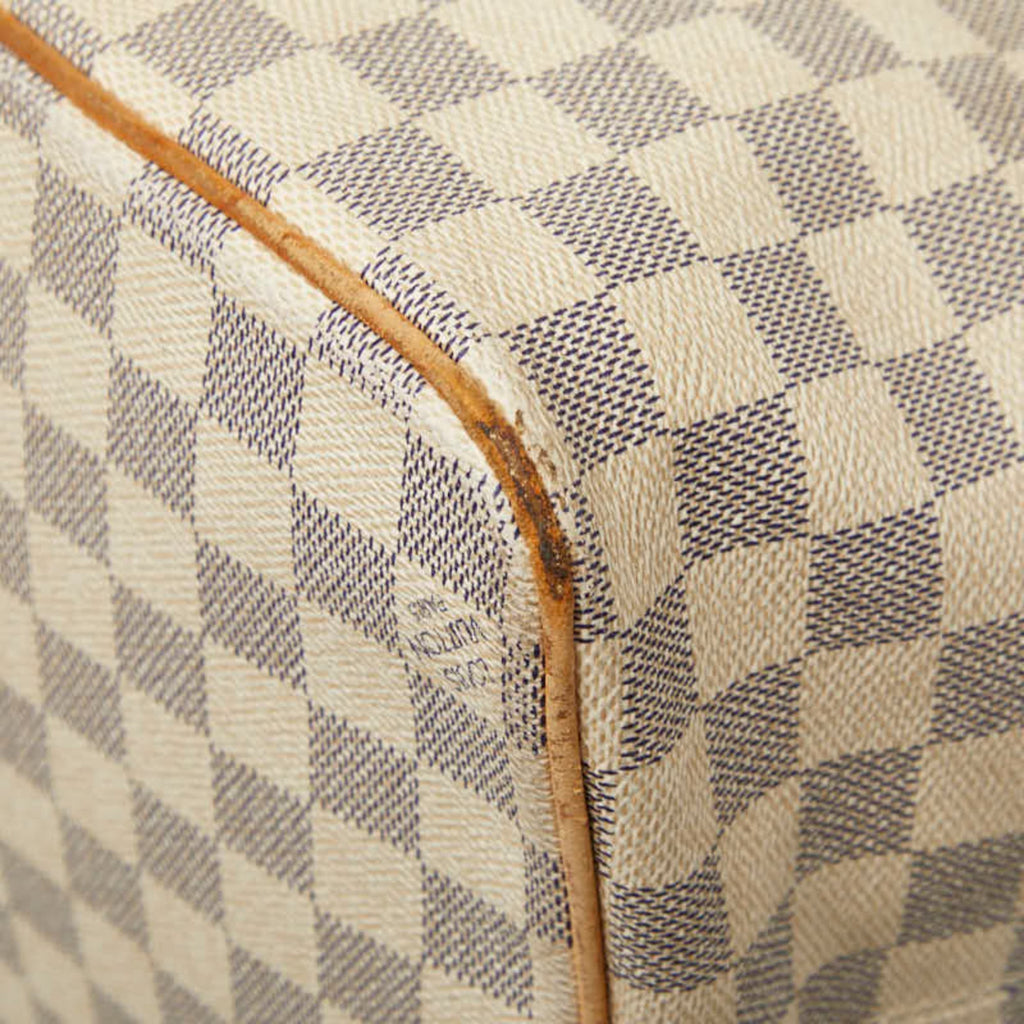Louis Vuitton White Pvc Leather Tote Bag