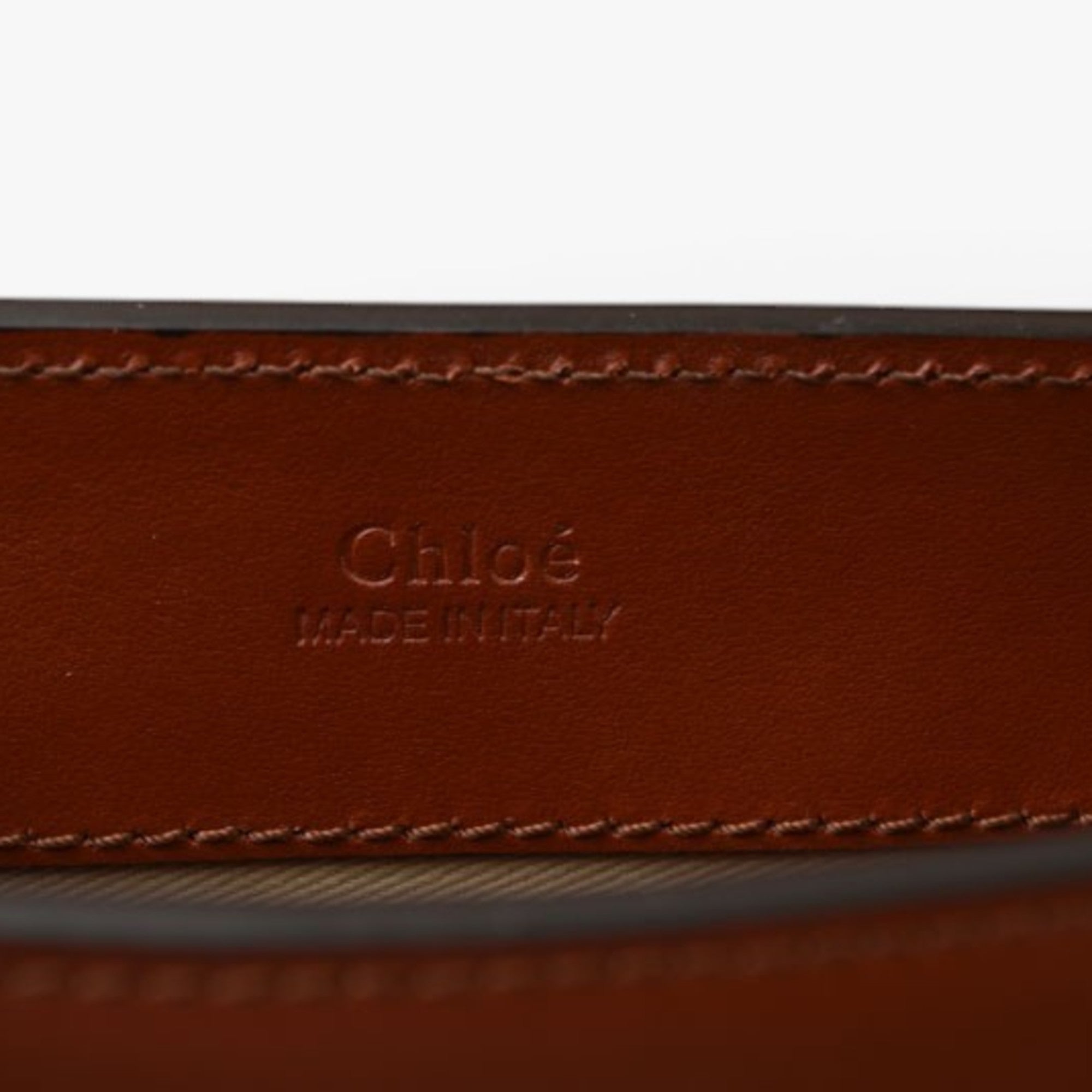 Chloé Brown Leather Fanny Pack Shoulder Bag Sling Bag (Pre-Owned)
