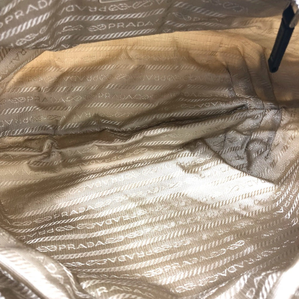 Prada White Cloth Shoulder Bag