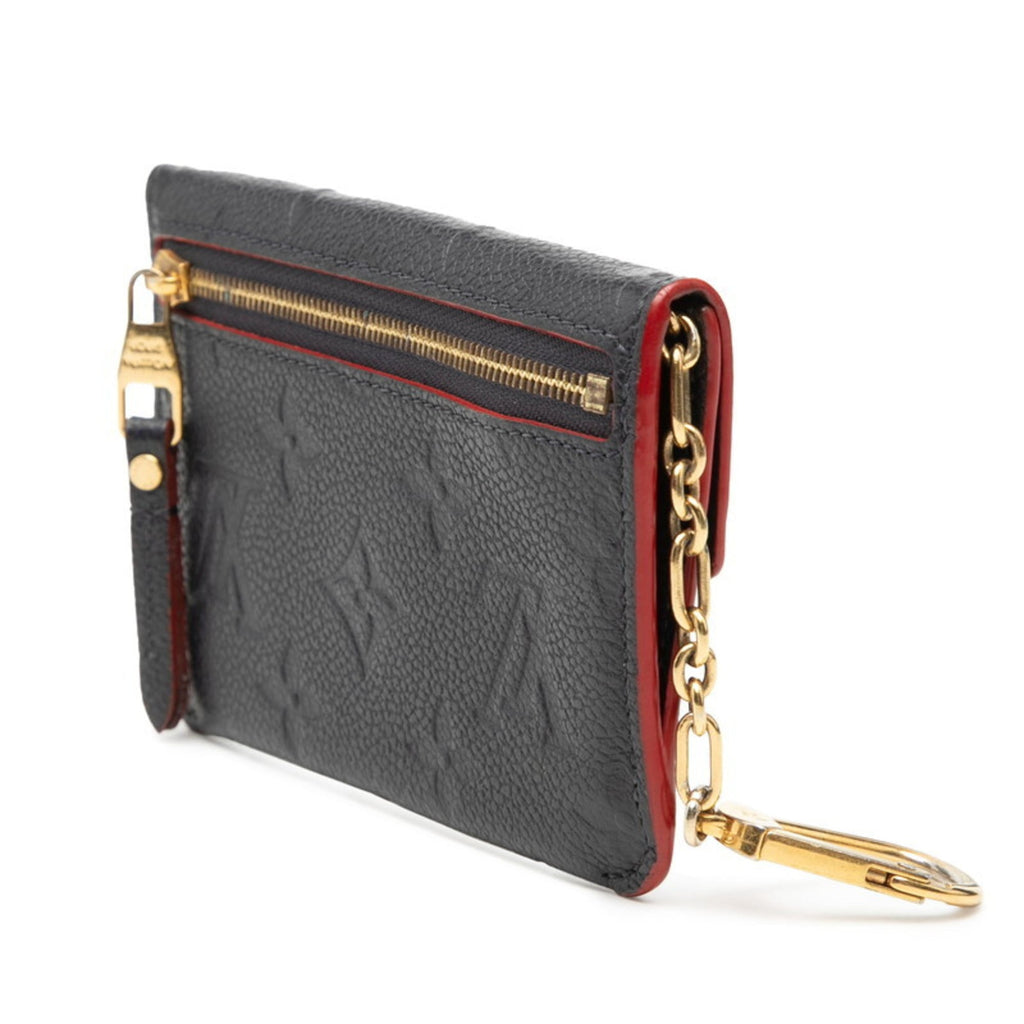 Louis Vuitton Marine Rouge Monogram Navy Red Color Leather Pouch