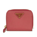 Prada Saffiano Pink Leather Coin Purse/Coin Case