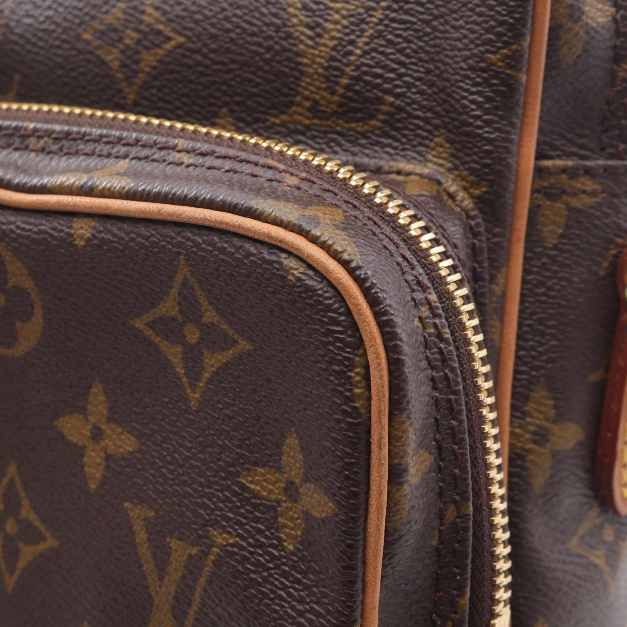 Louis Vuitton Brown Coated Canvas Pvc Leather Shoulder Bag