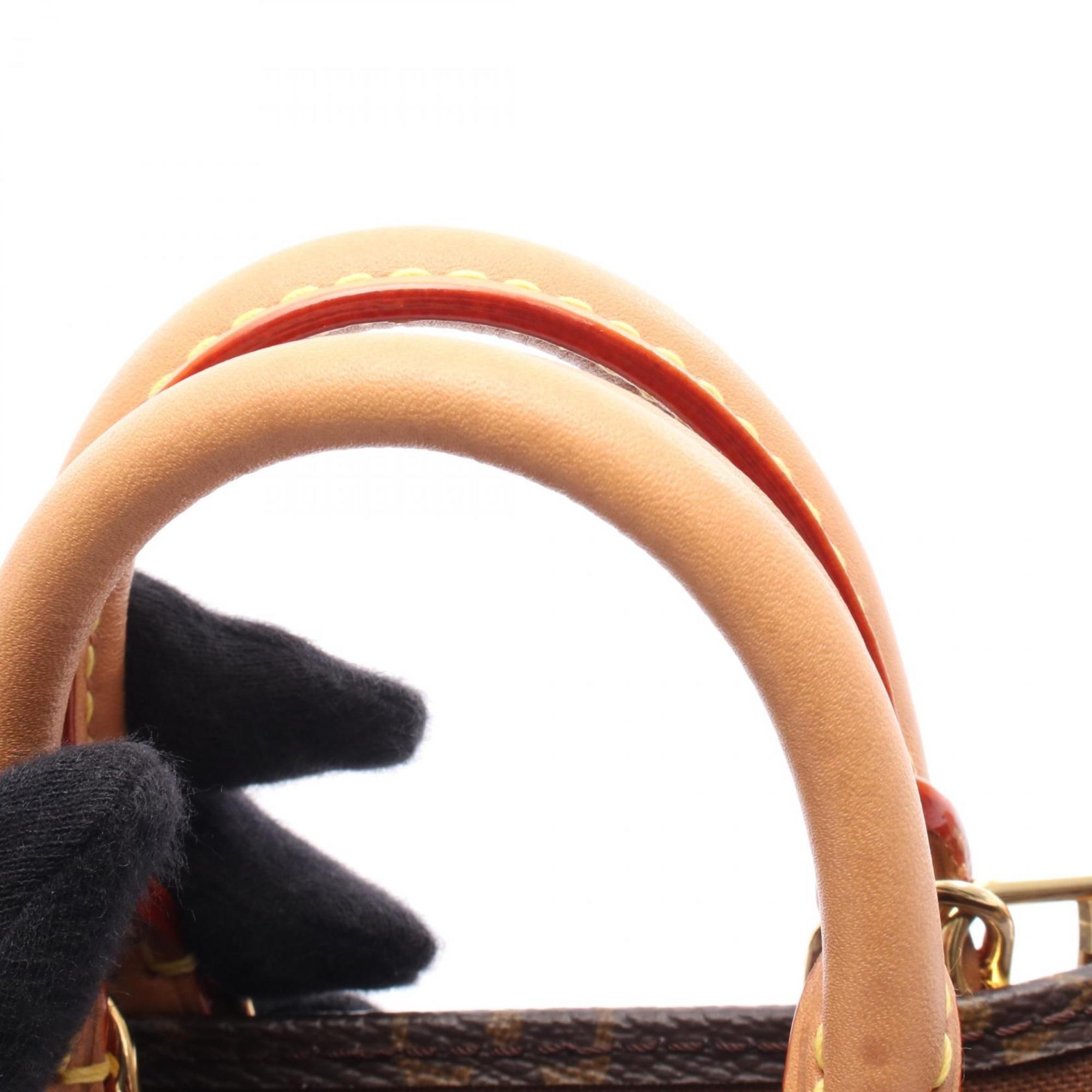 Louis Vuitton Brown Pvc Monogram Leather Coated Canvas Handbag
