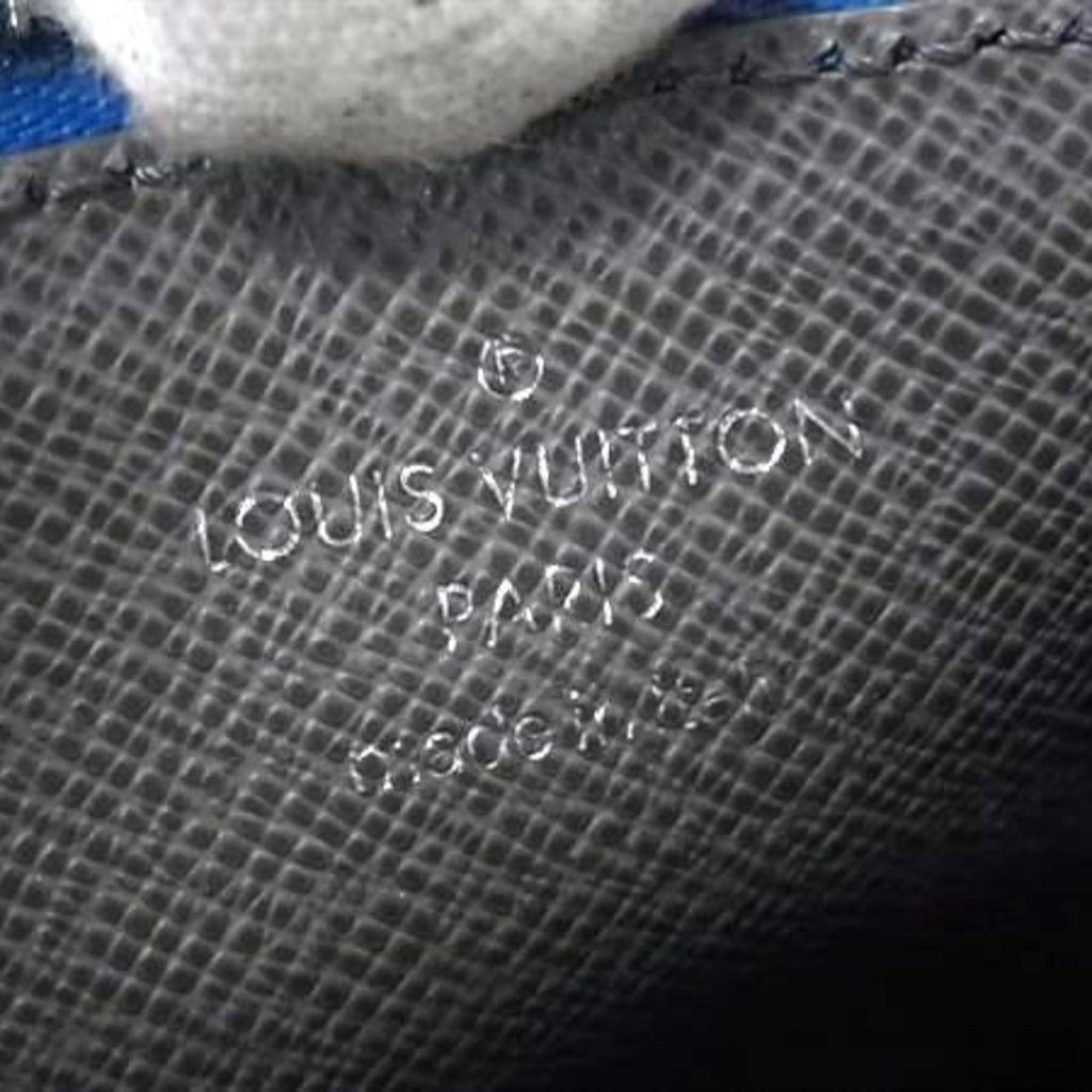 Louis Vuitton Taiga Blue Taiga Leather Coin Purse/Coin Case