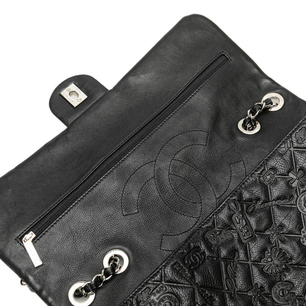 Chanel Black Leather Handbag Shoulder Bag