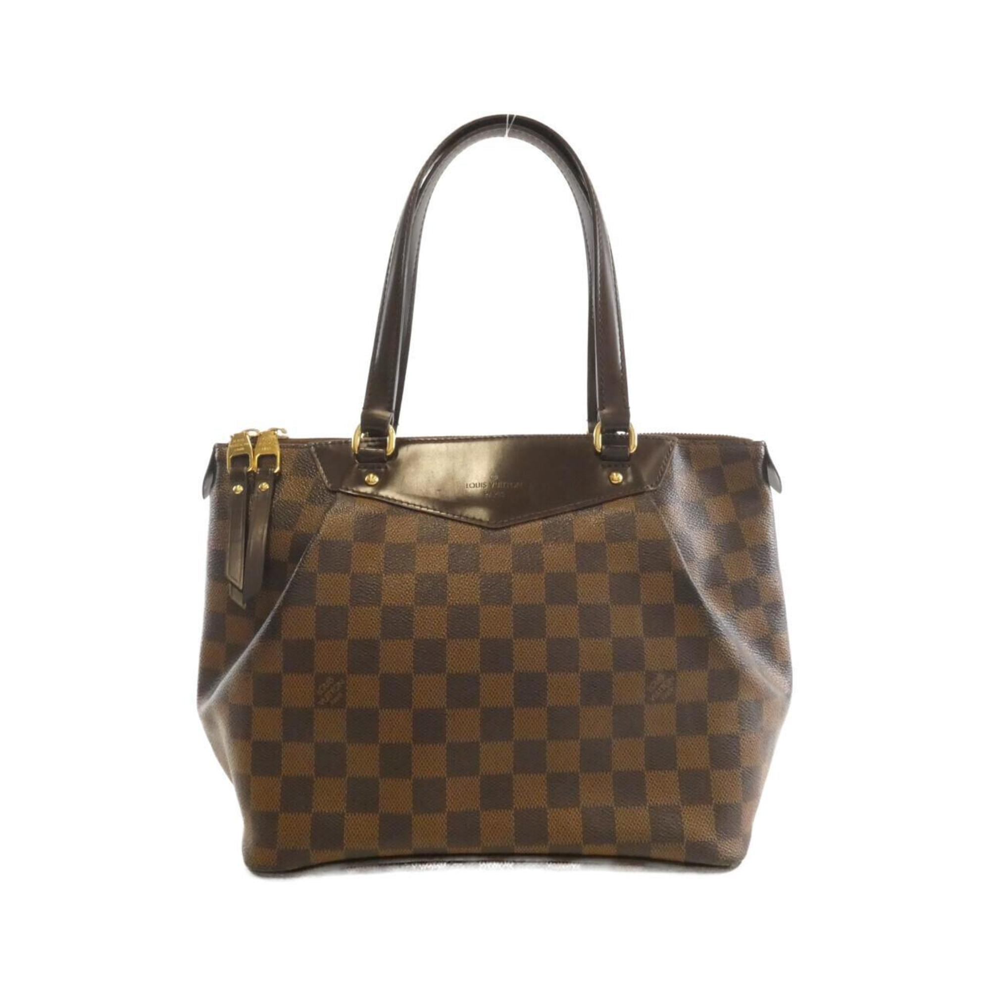 Louis Vuitton Brown Coated Canvas Handbag