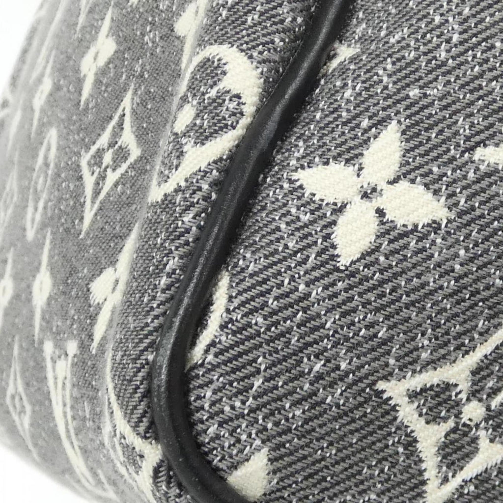 Louis Vuitton Black Gray White Canvas Boston Bag