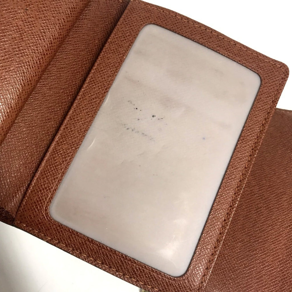 Louis Vuitton Monogram Brown Galle Monogram Monogram Long Bill Wallet (Tri-Fold)
