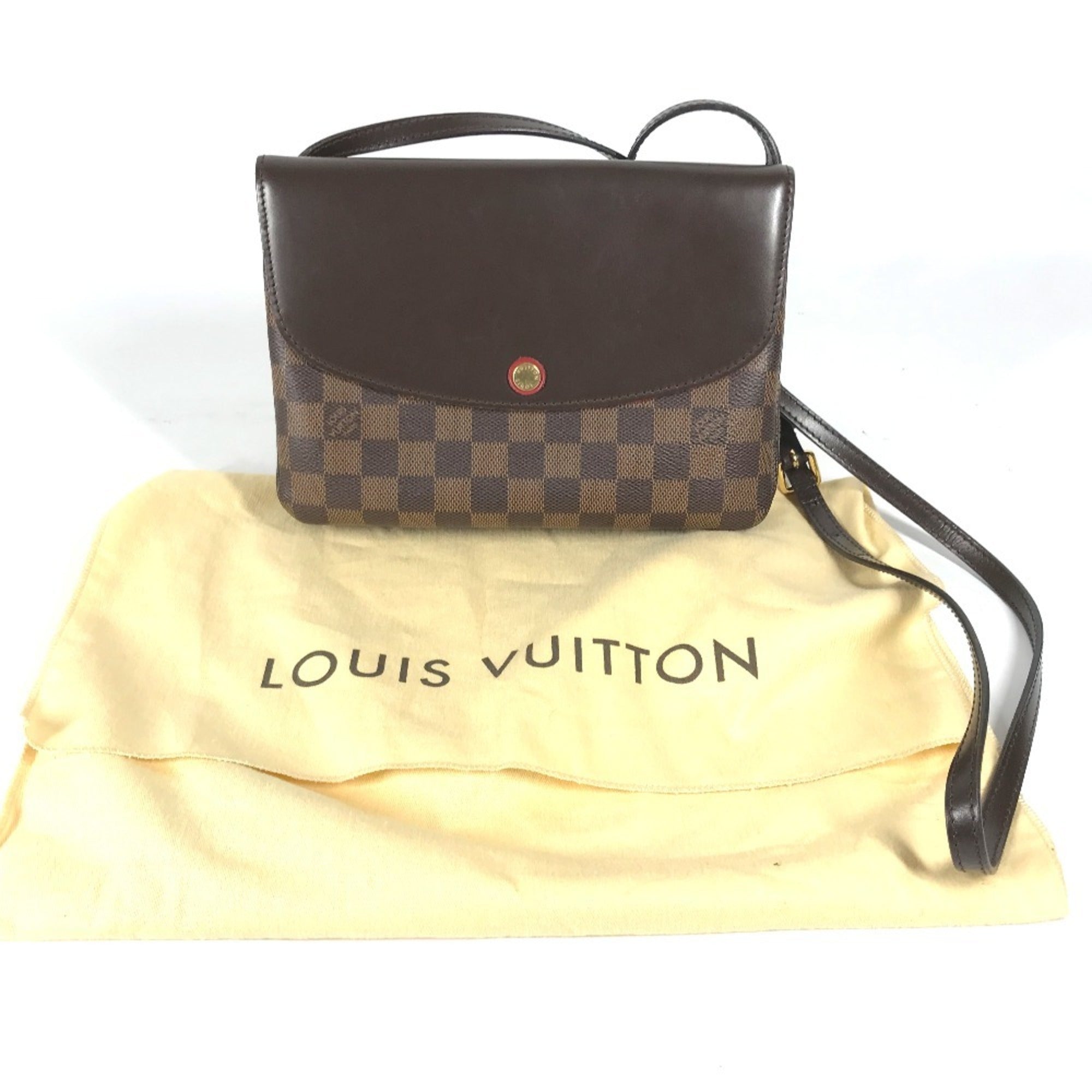 Louis Vuitton Brown Ebene Damier Canvas Pochette Shoulder Bag