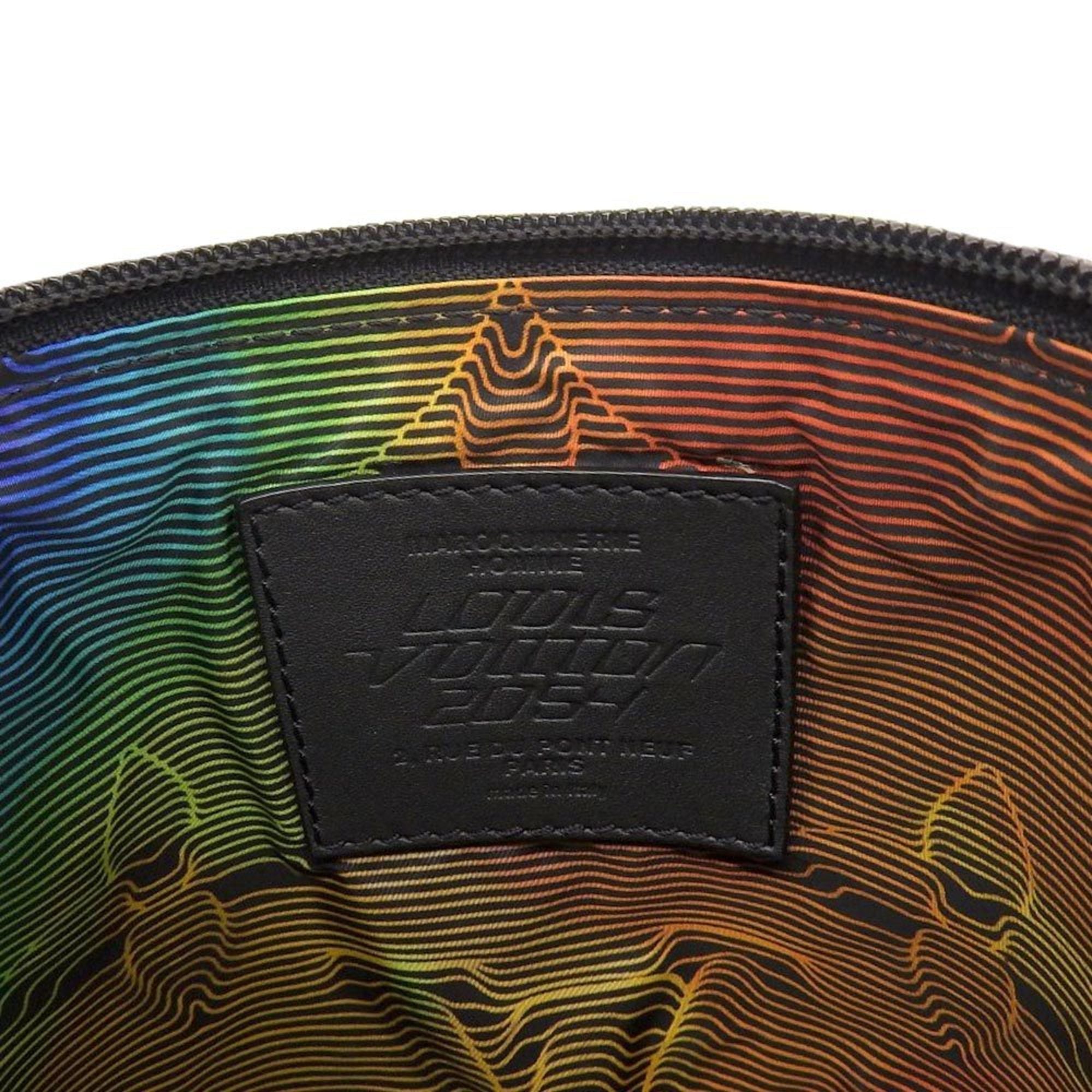 Louis Vuitton Black Multi-Color Nylon Shoulder Bag