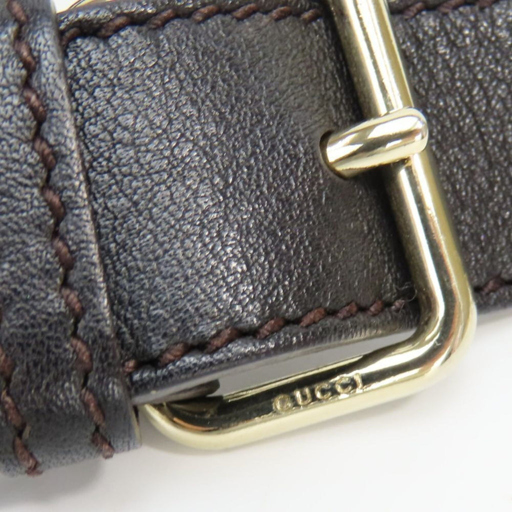 Gucci Black Leather Shoulder Bag (Pre-Owned)
