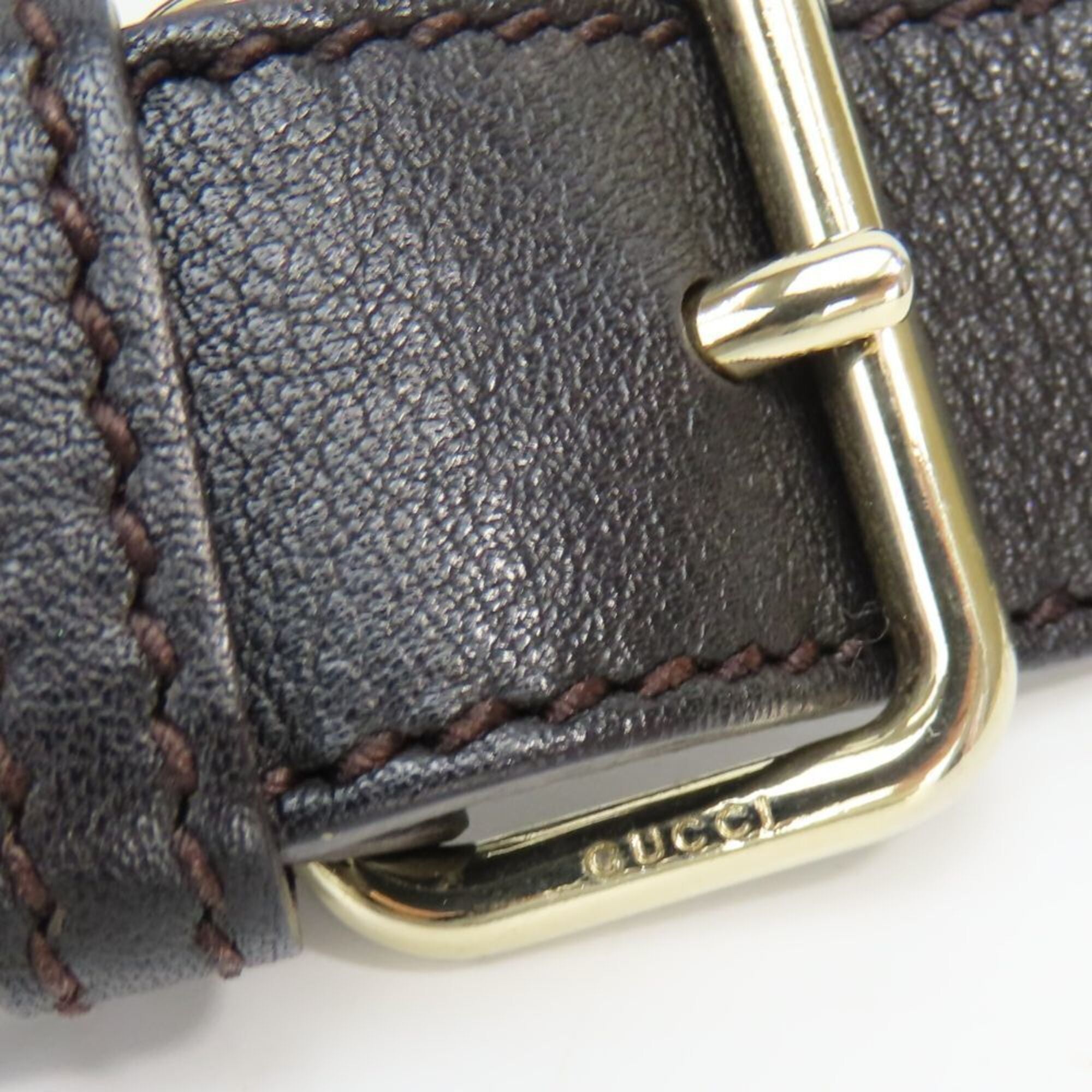 Gucci Black Leather Shoulder Bag (Pre-Owned)