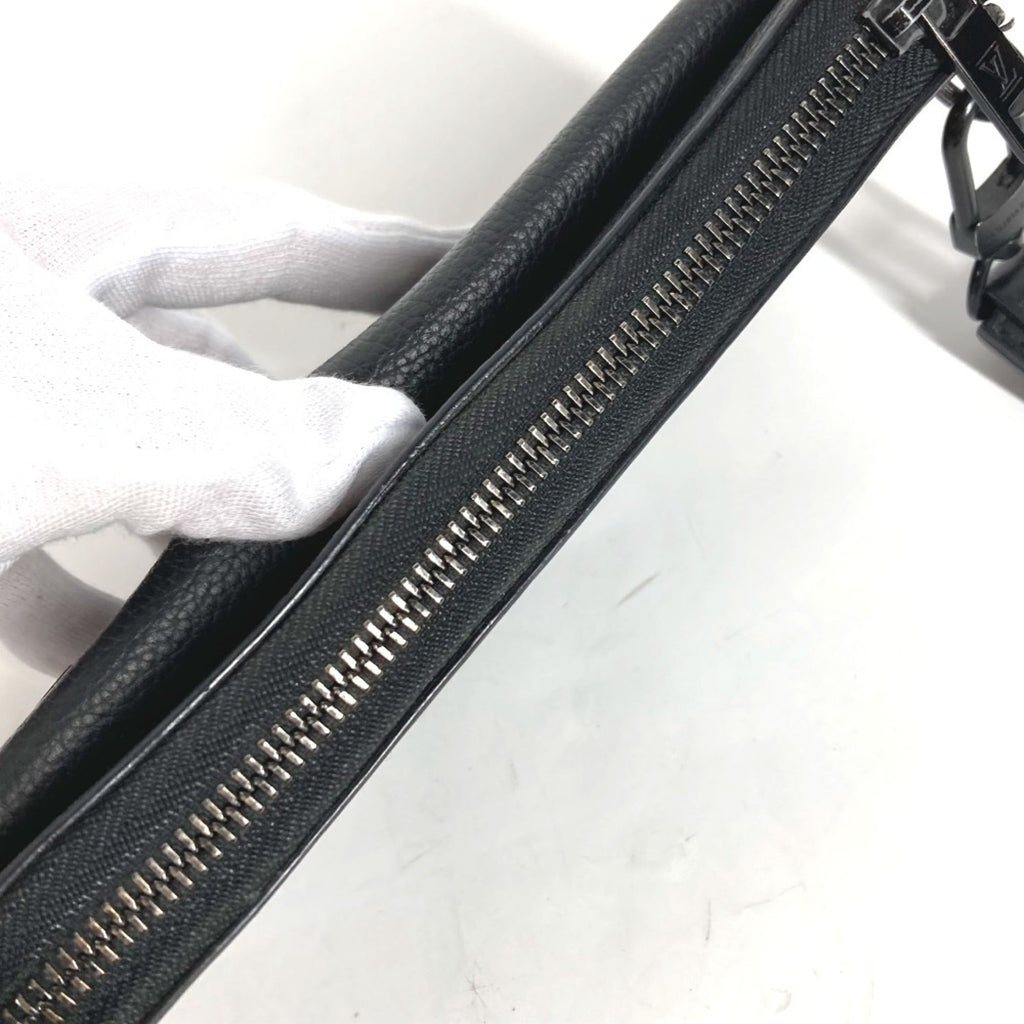 Louis Vuitton Black Noir Leather Long Bill Wallet