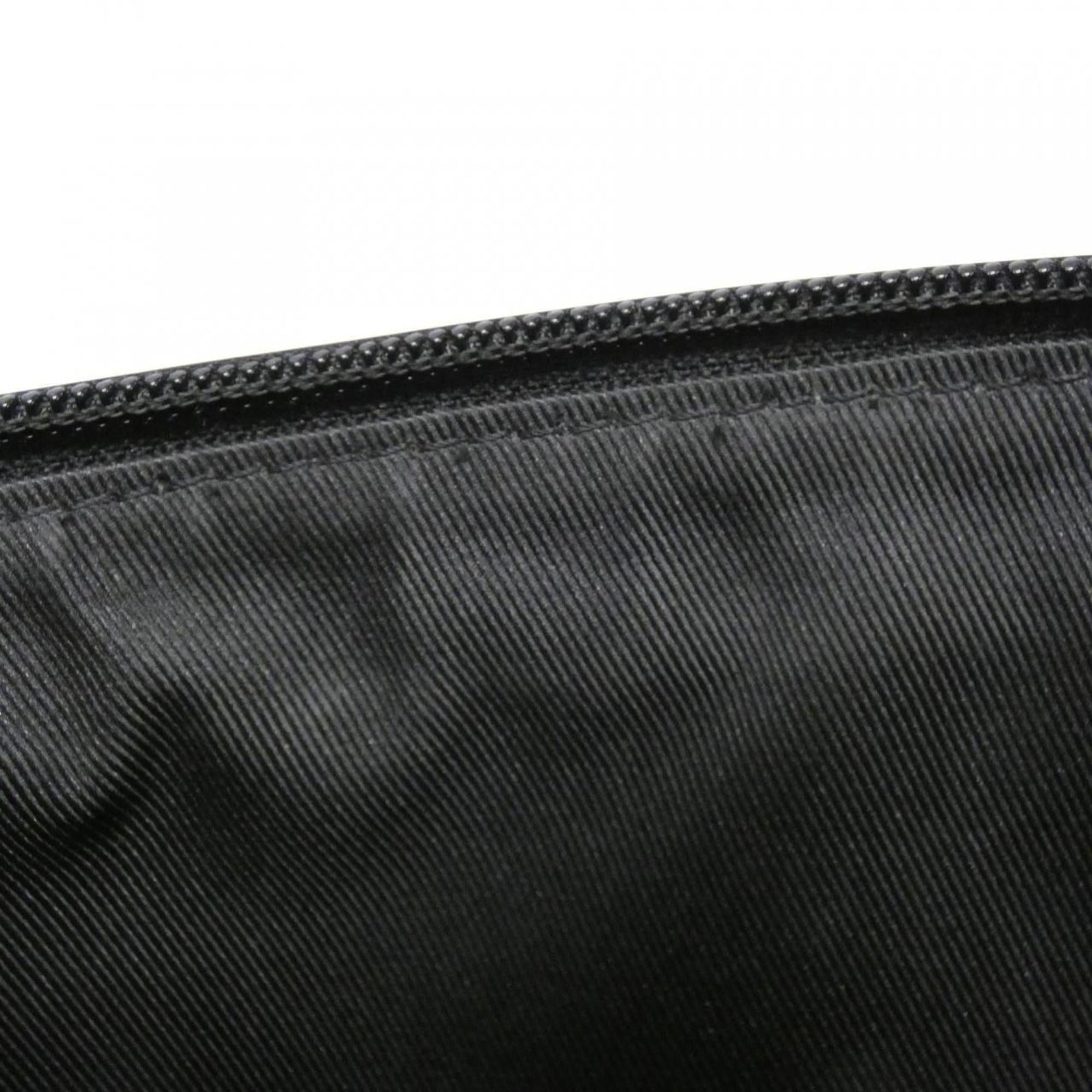 Louis Vuitton Black Orange Coated Canvas Leather Fanny Pack Handbag