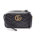 Gucci Black Leather Handbag Shoulder Bag (Pre-Owned)