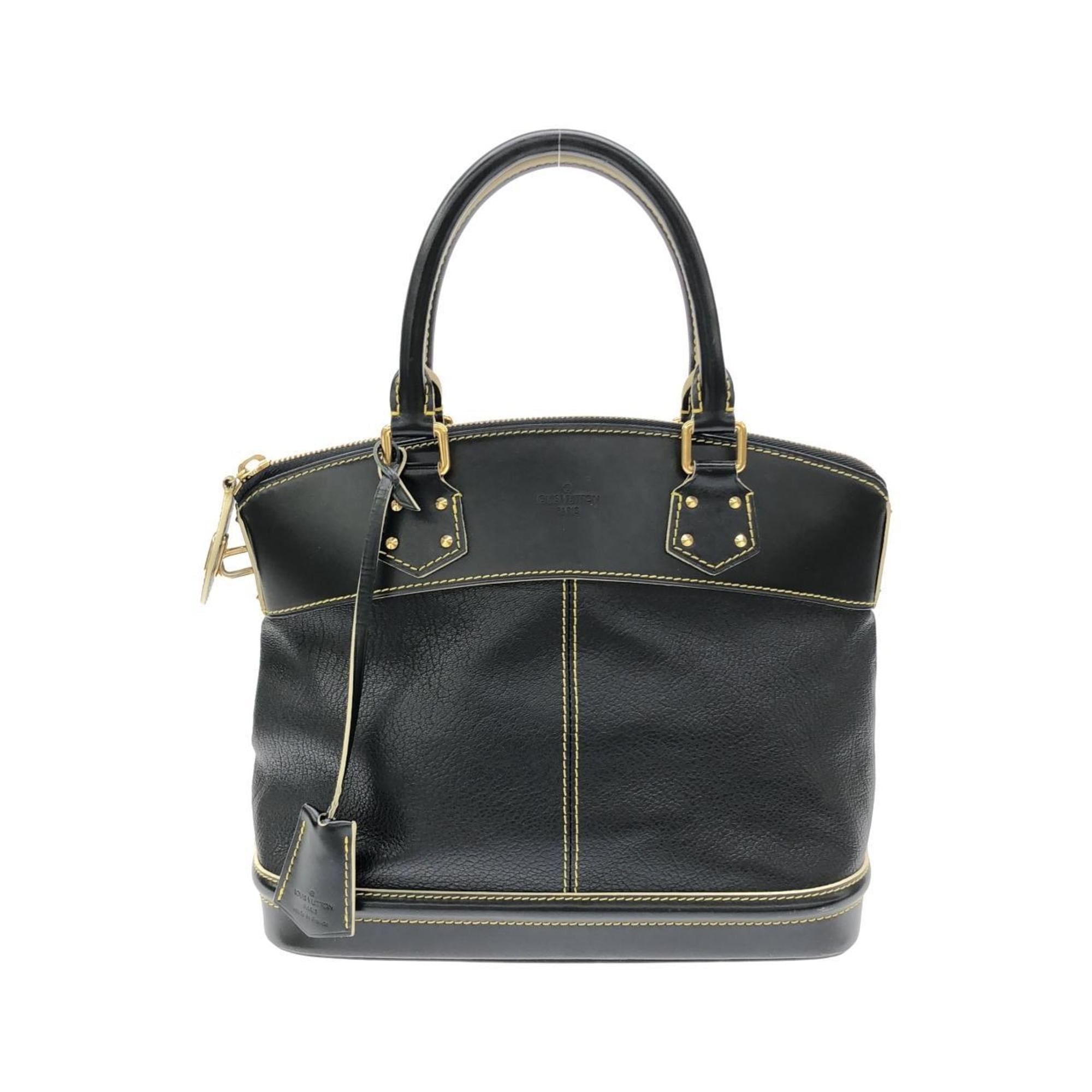 Louis Vuitton Black Leather Handbag