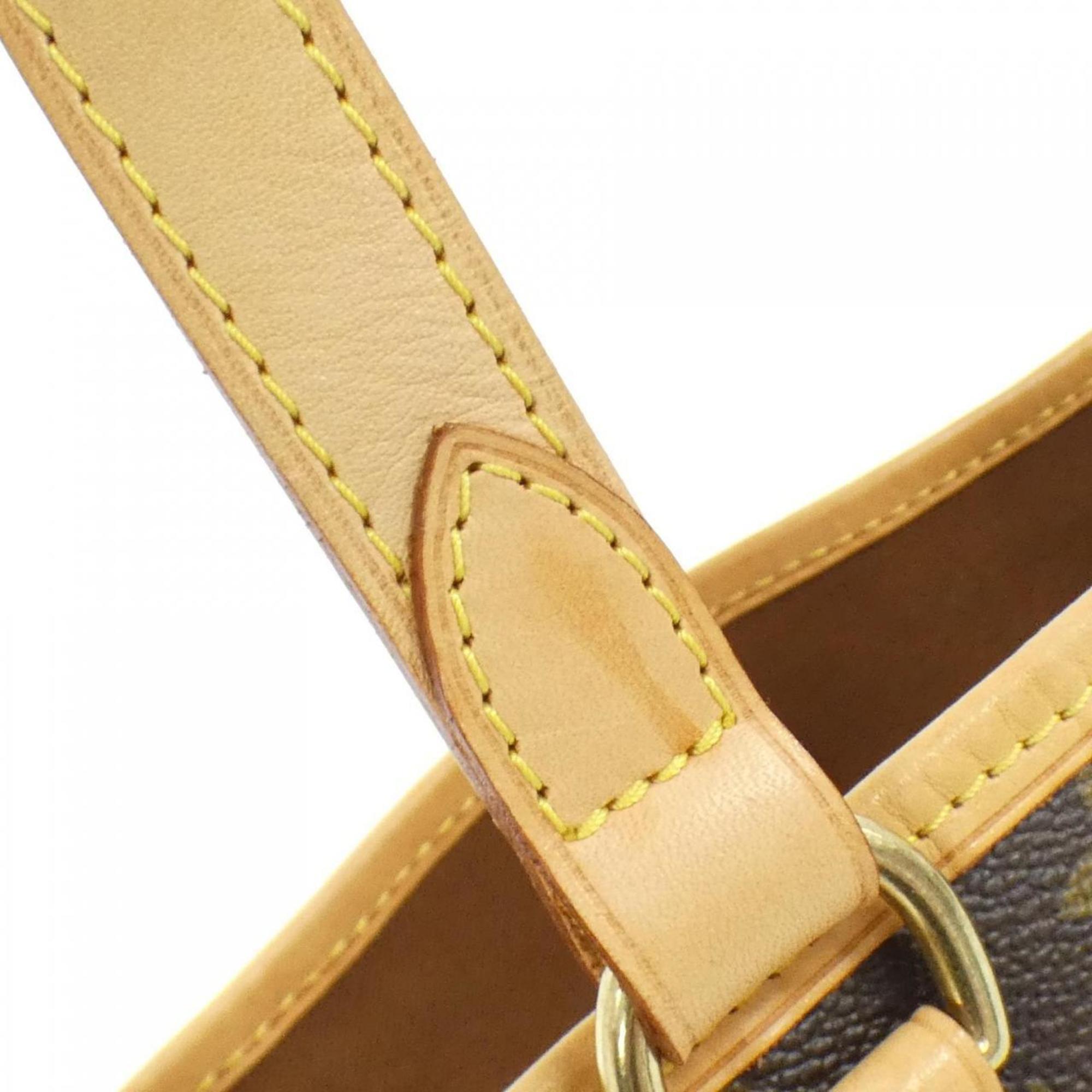 Louis Vuitton Marron Coated Canvas Handbag