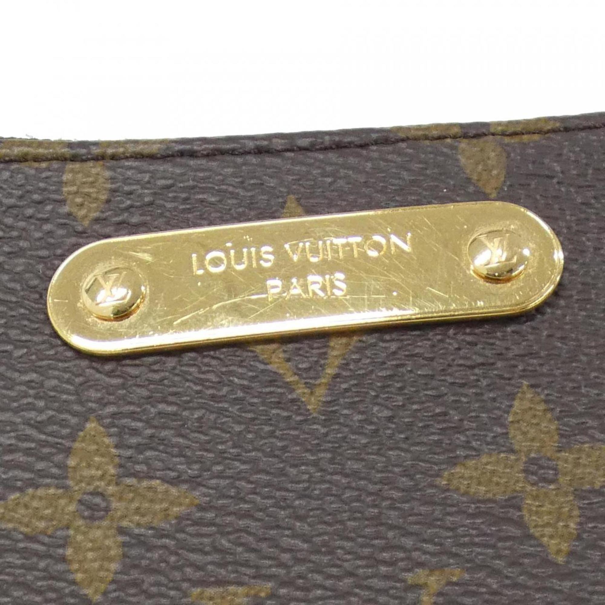 Louis Vuitton Brown Coated Canvas Pochette Shoulder Bag