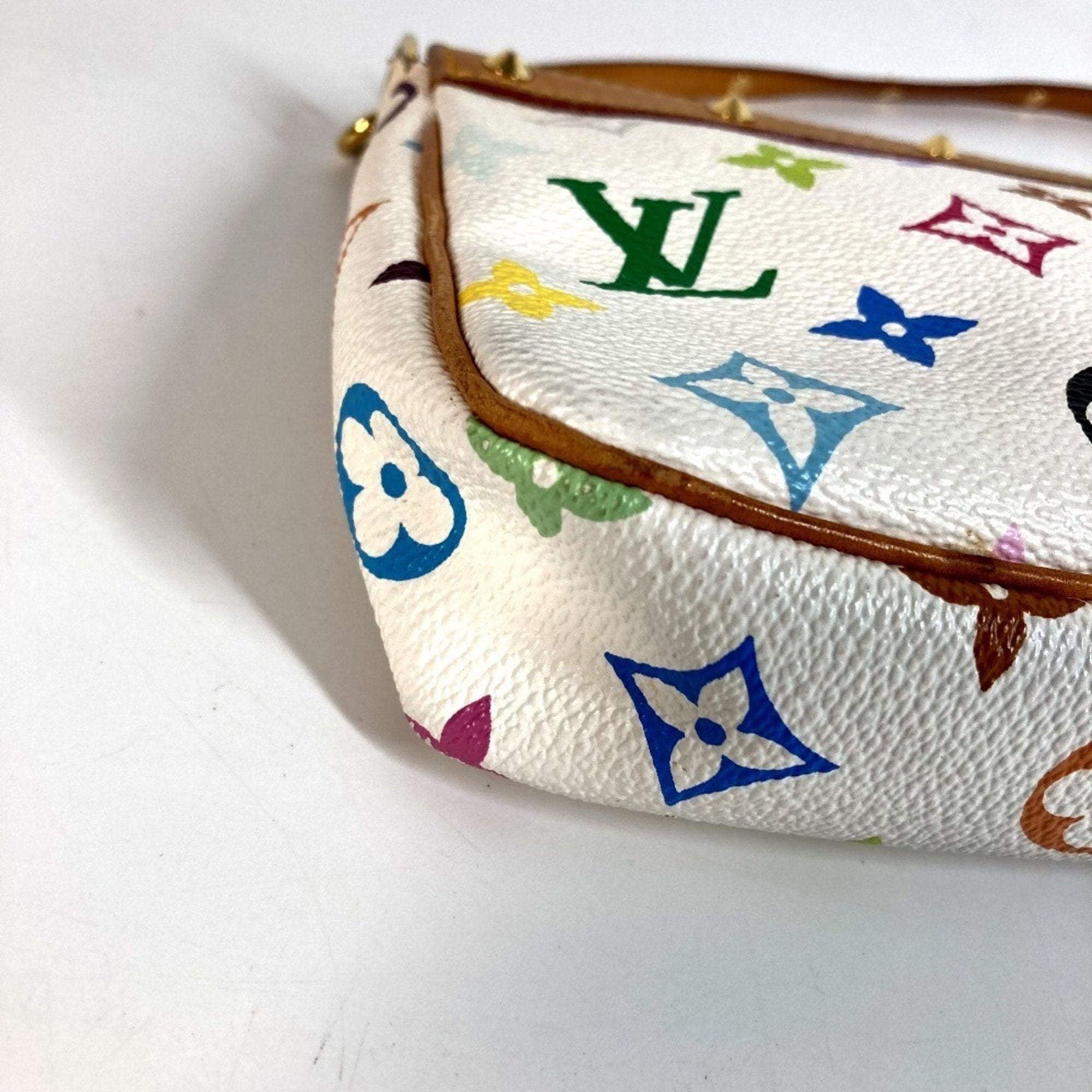 Louis Vuitton Blanc Monogram Multi-Color White Monogram Multicolore Handbag Pouch Shoulder Bag