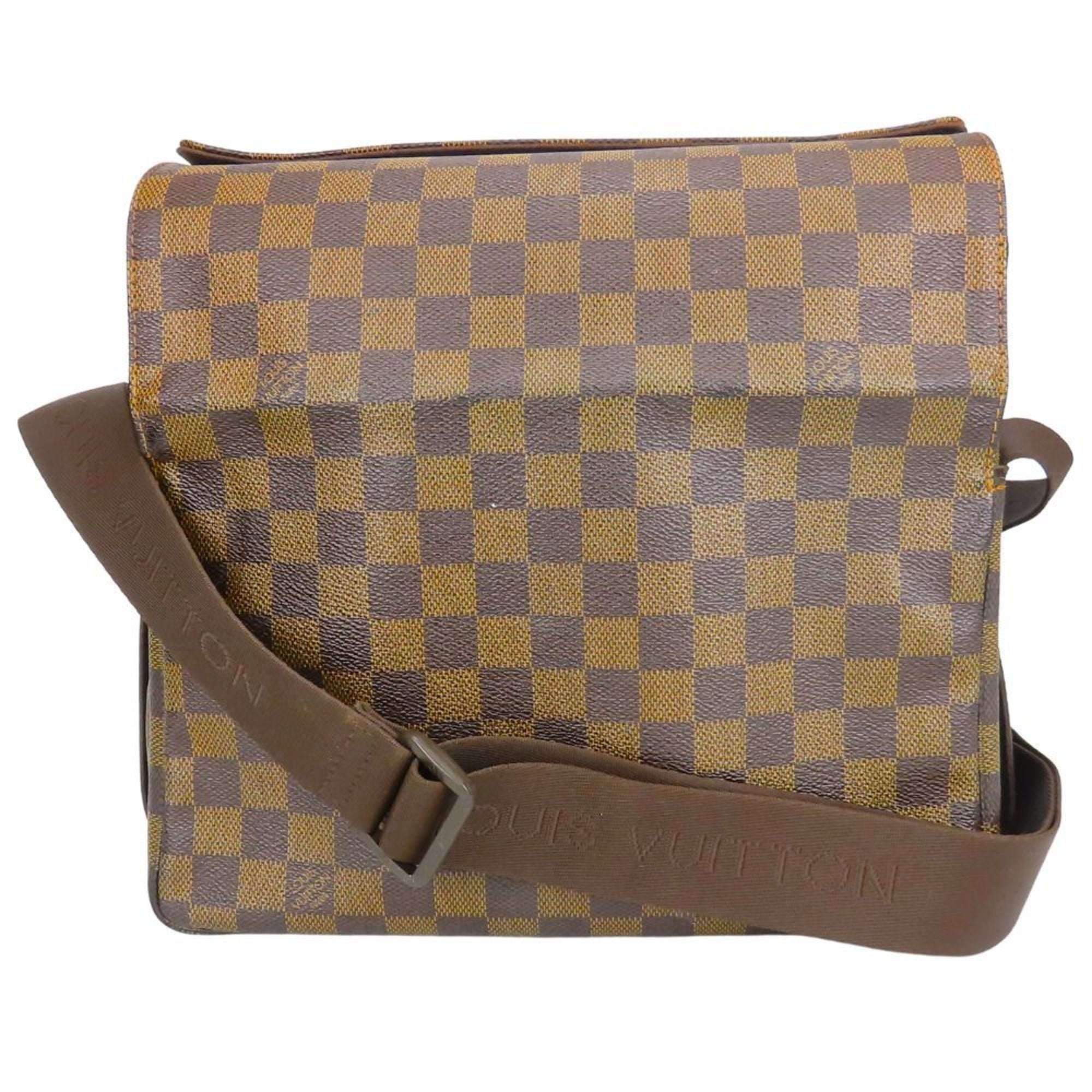 Louis Vuitton Brown Damier Canvas Ebene Damier Canvas Leather Shoulder Bag