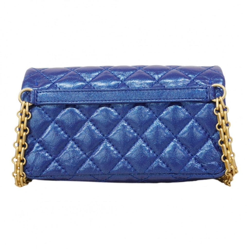 Chanel Blue Leather Shoulder Bag
