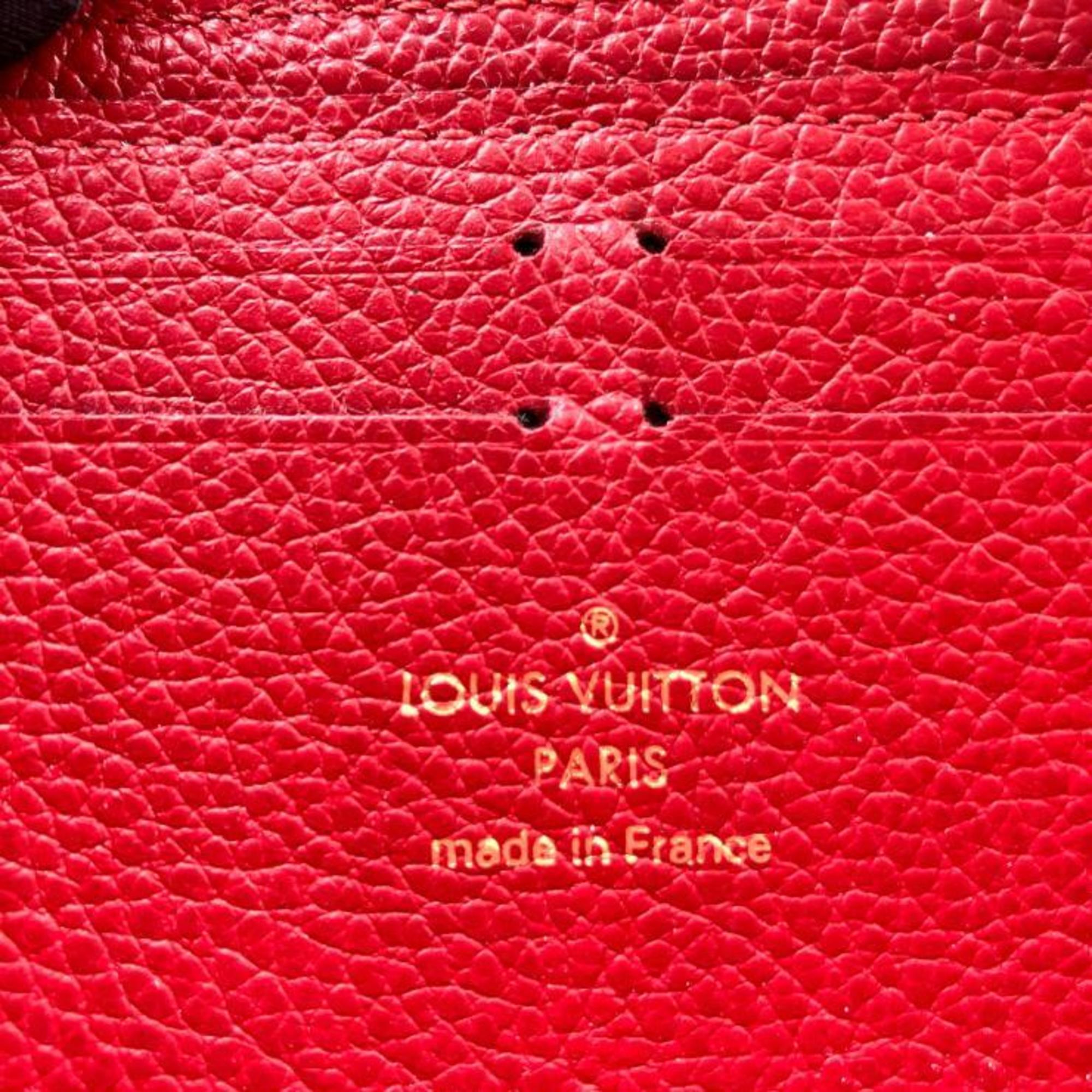 Louis Vuitton Raisin Red Color Monogram Empreinte Long Wallet