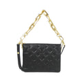 Louis Vuitton Black Leather Shoulder Bag