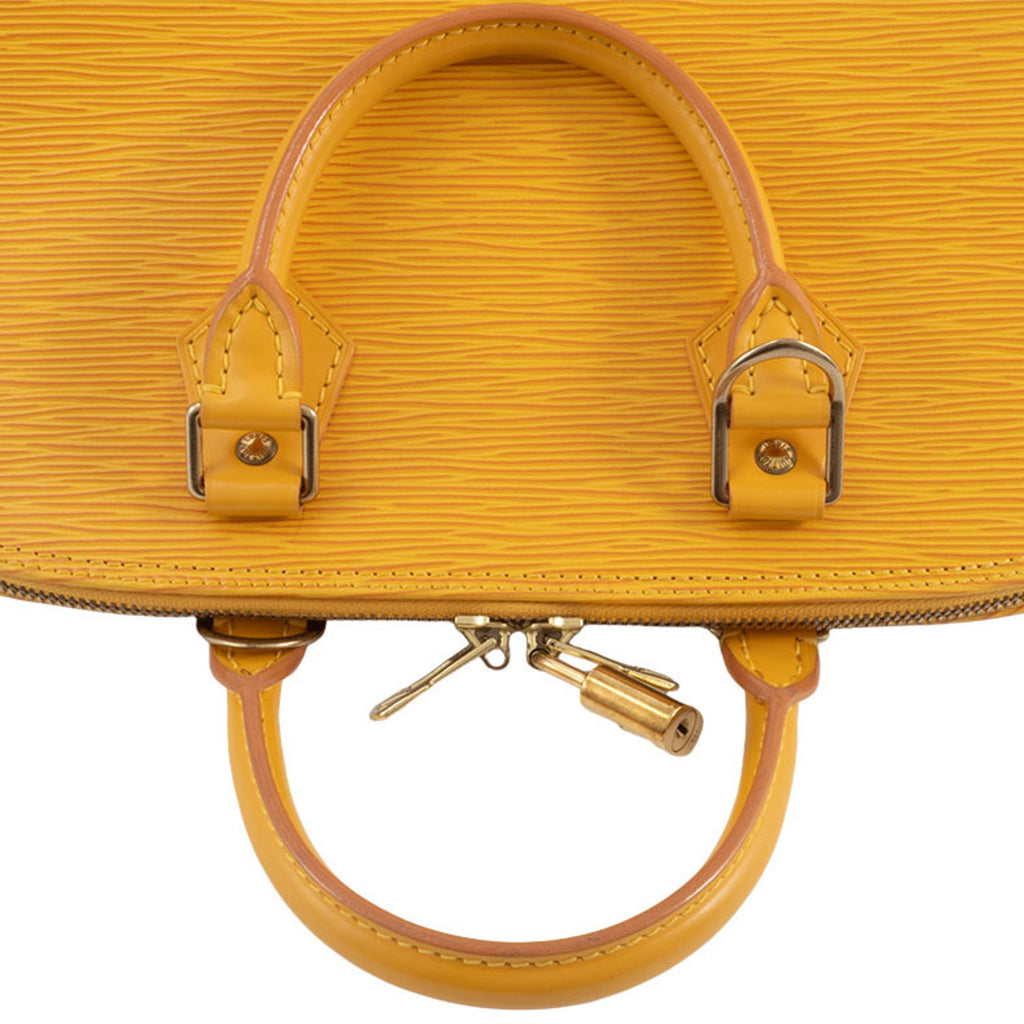 Louis Vuitton Yellow Epi Leather Handbag