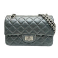 Chanel Dark Gray Leather Shoulder Bag