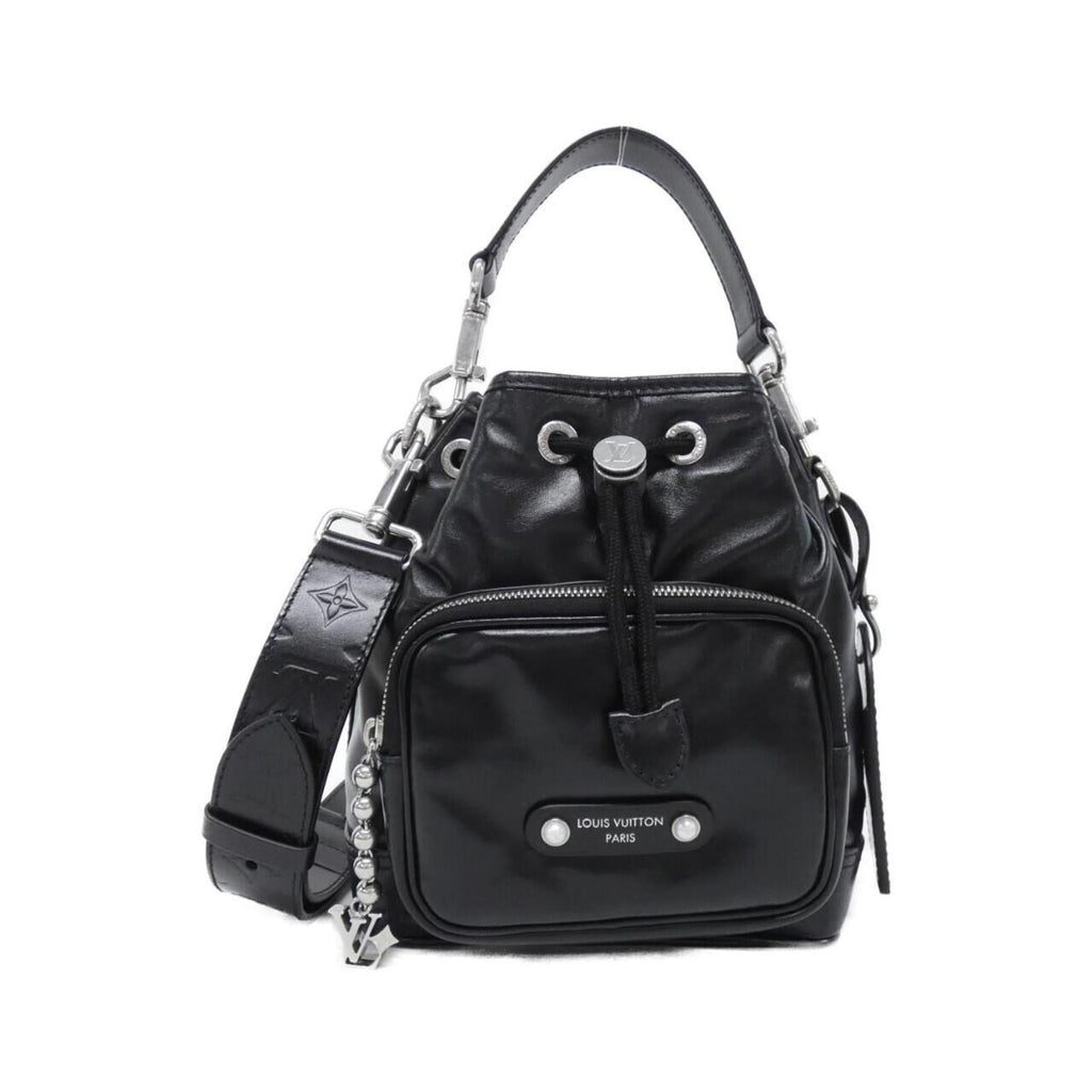 Louis Vuitton Black Leather Shoulder Bag