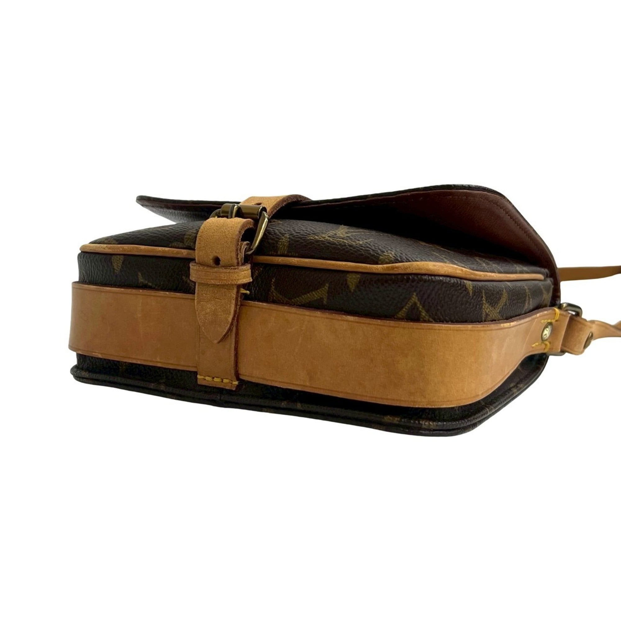 Louis Vuitton Brown Leather Pvc Pochette Shoulder Bag