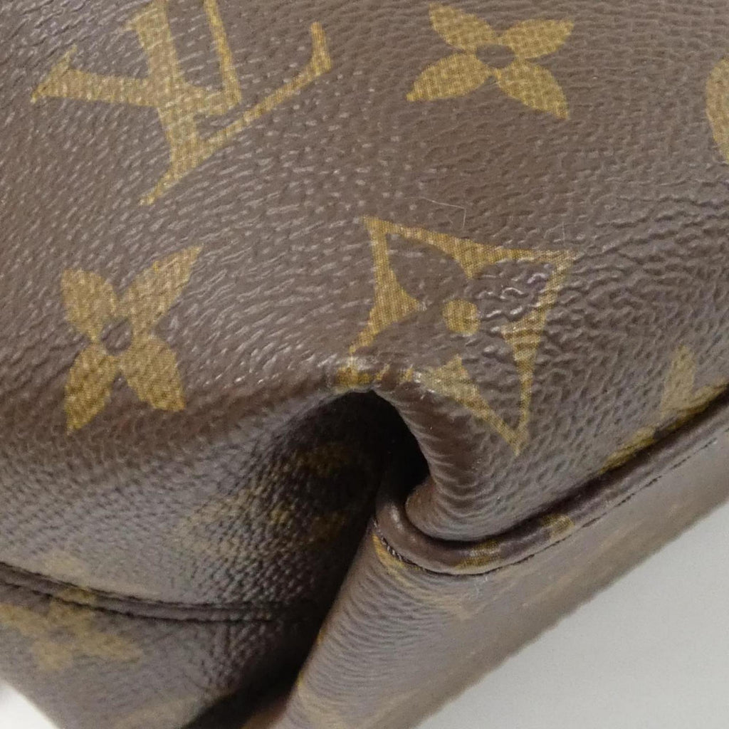Louis Vuitton Brown Khaki Coated Canvas Shoulder Bag