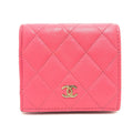 Chanel Pink Grained Calfskin Wallet (Bi-Fold)