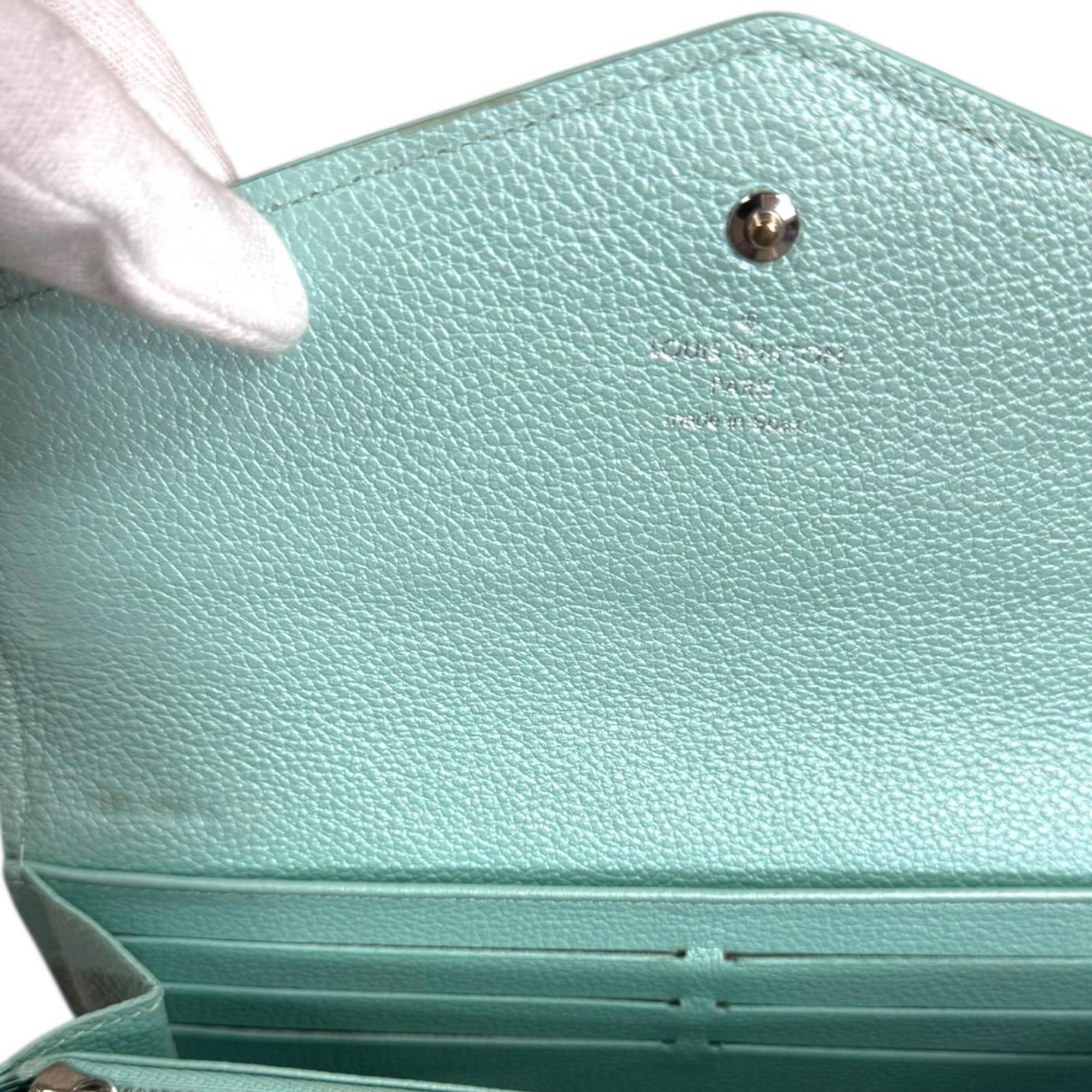 Louis Vuitton Monogram Empreinte Blue Light Blue Monogram Empreinte Long Wallet