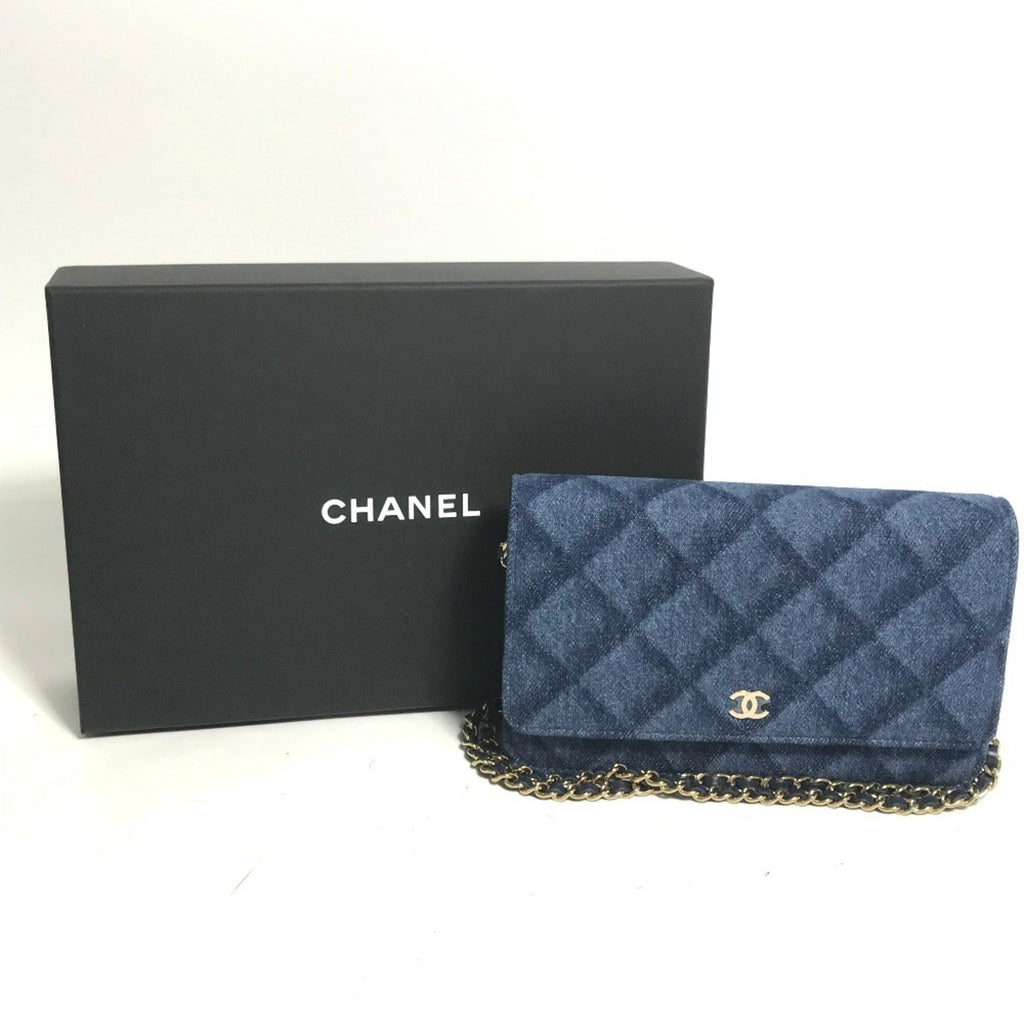Chanel Blue Denim Shoulder Bag