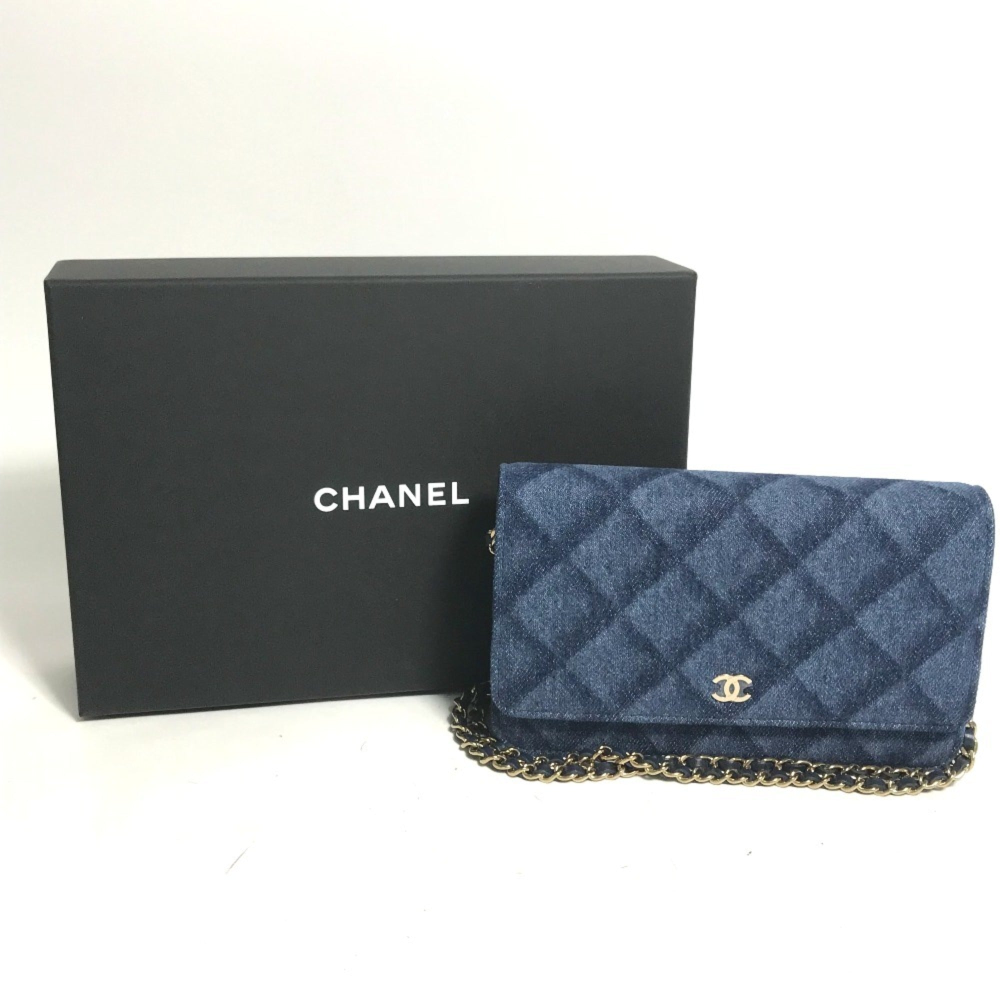 Chanel Blue Denim Shoulder Bag
