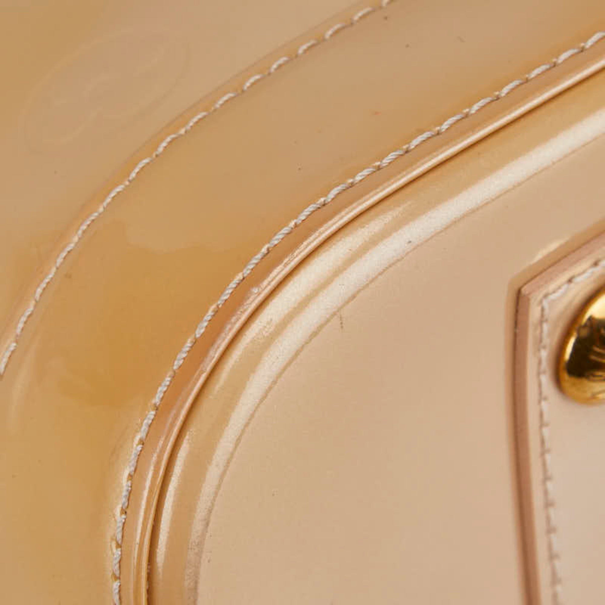 Louis Vuitton Beige Poodle Monogram Vernis Handbag