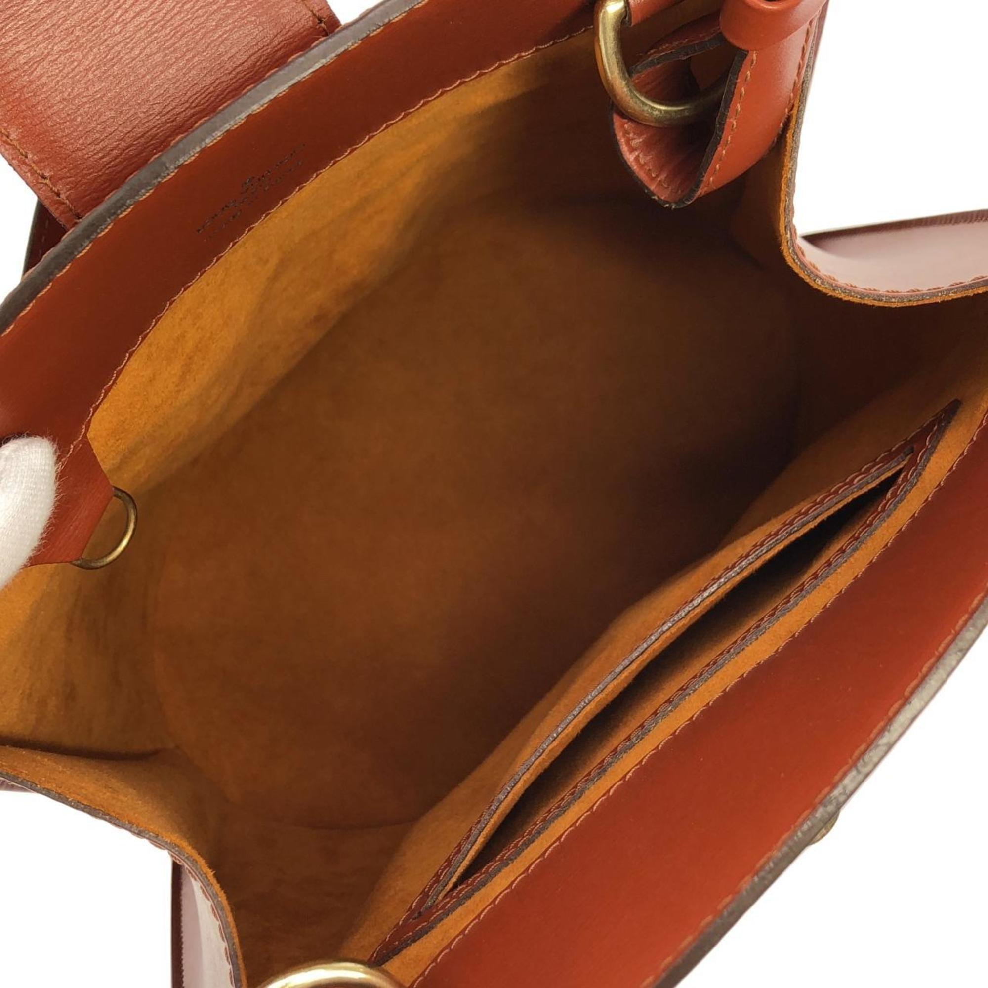 Louis Vuitton Brown Leather Shoulder Bag
