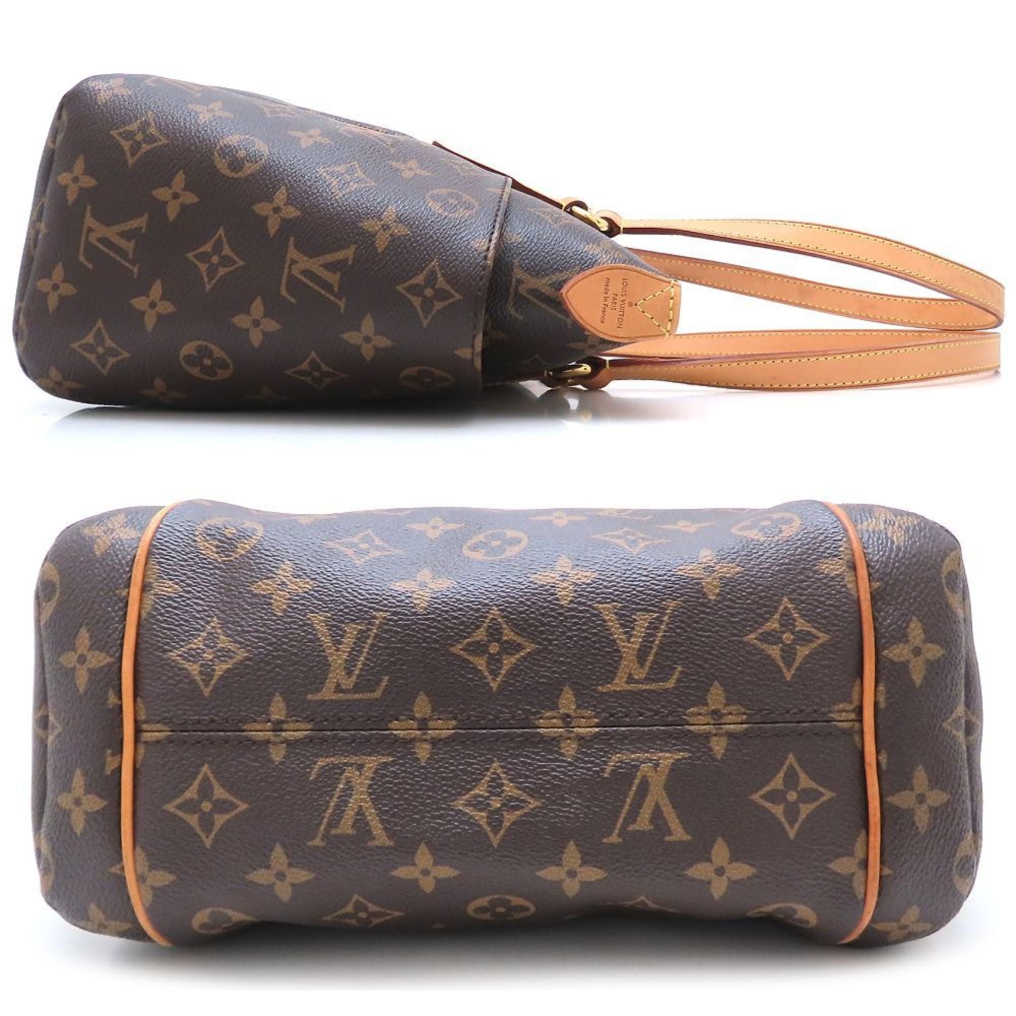 Louis Vuitton Brown Canvas Tote Bag
