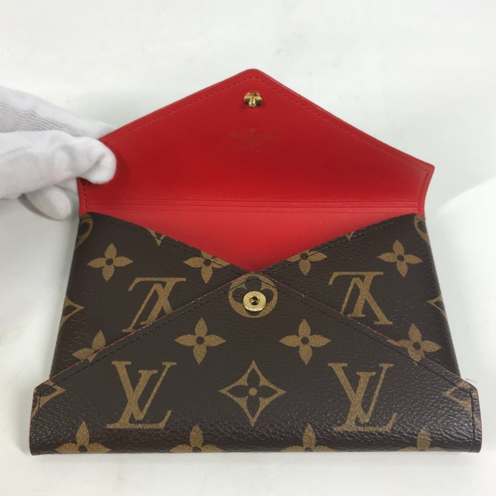 Louis Vuitton Brown Monogram Canvas Clutch Bag Pochette Pouch