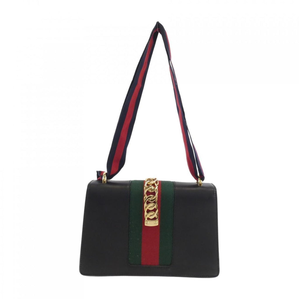 Gucci Black Leather Shoulder Bag (Pre-Owned)