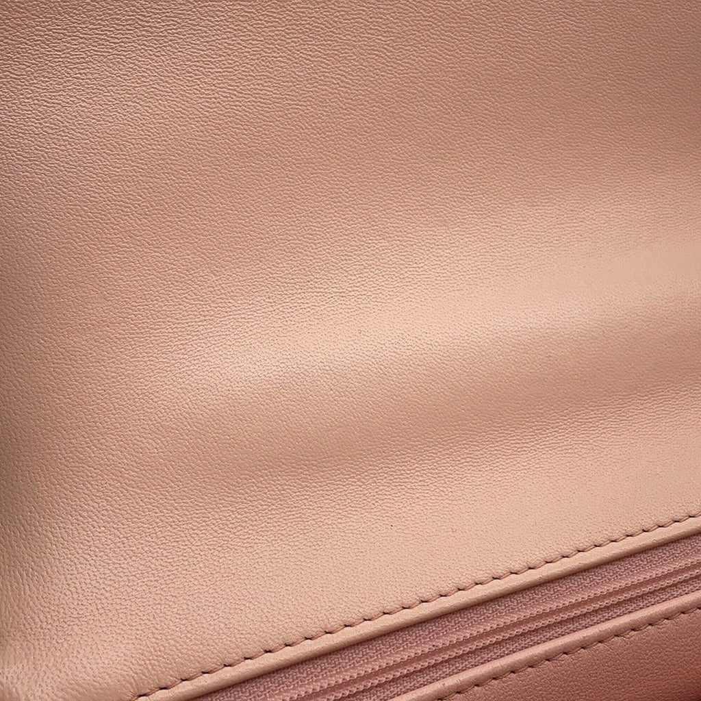 Chanel Light Pink Leather Handbag Shoulder Bag