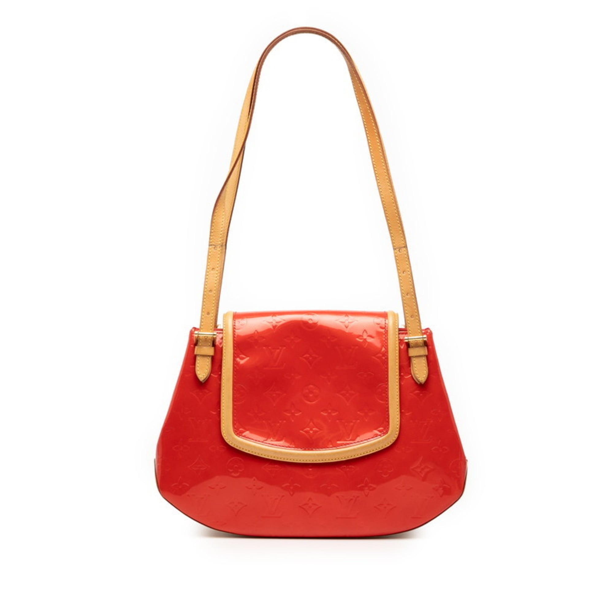 Louis Vuitton Red Color Rouge Patent Leather Shoulder Bag