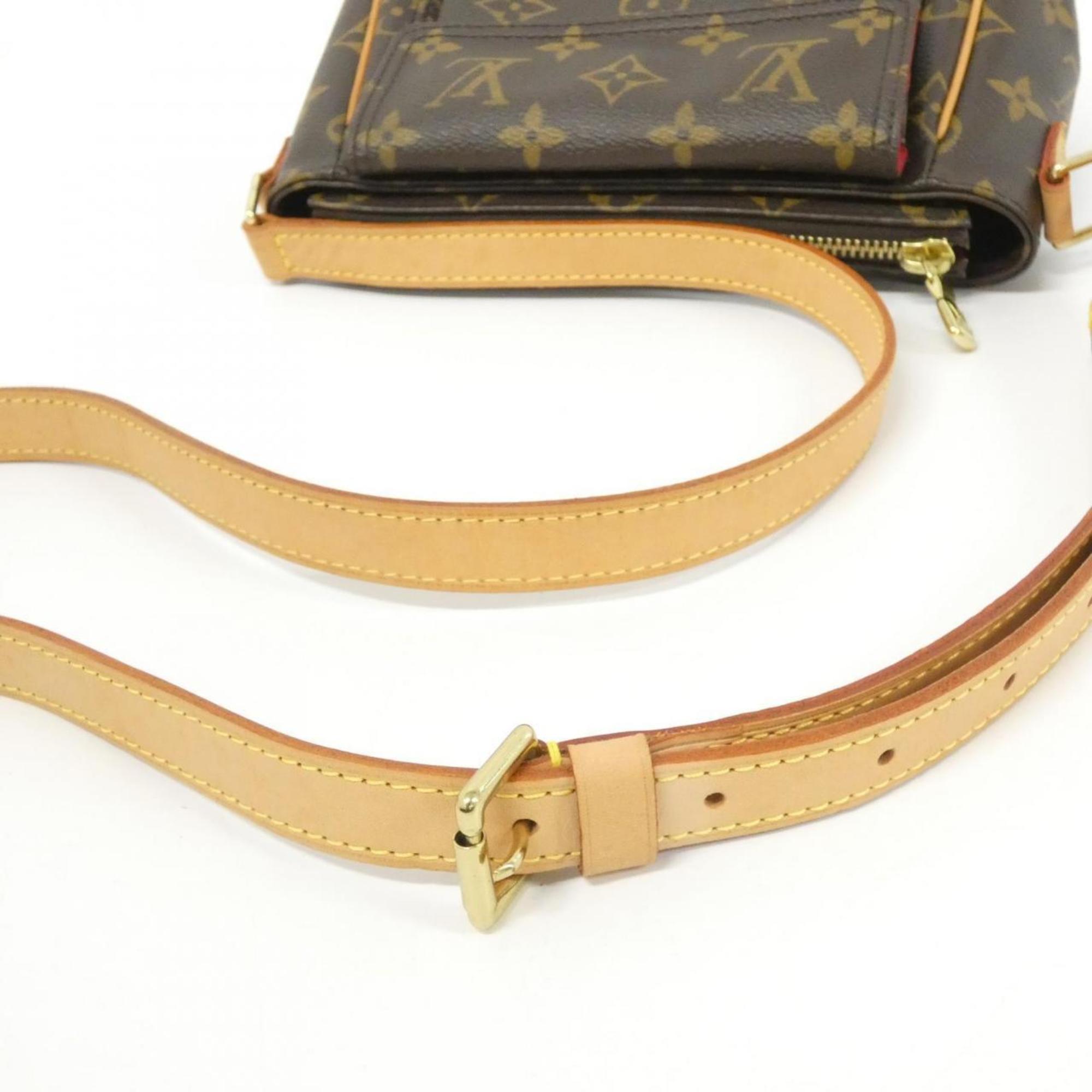 Louis Vuitton Brown Coated Canvas Shoulder Bag