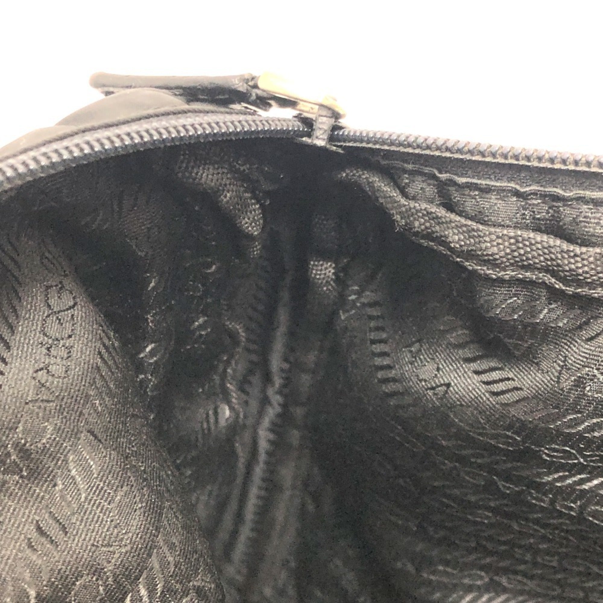 Prada Black Nylon Clutch Bag