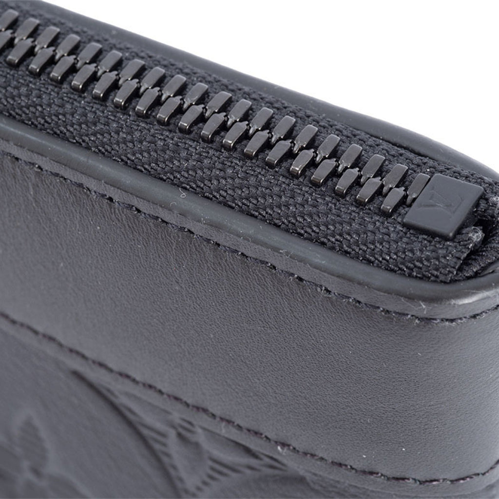 Louis Vuitton Black Monogram Shadow Clutch Bag Pochette