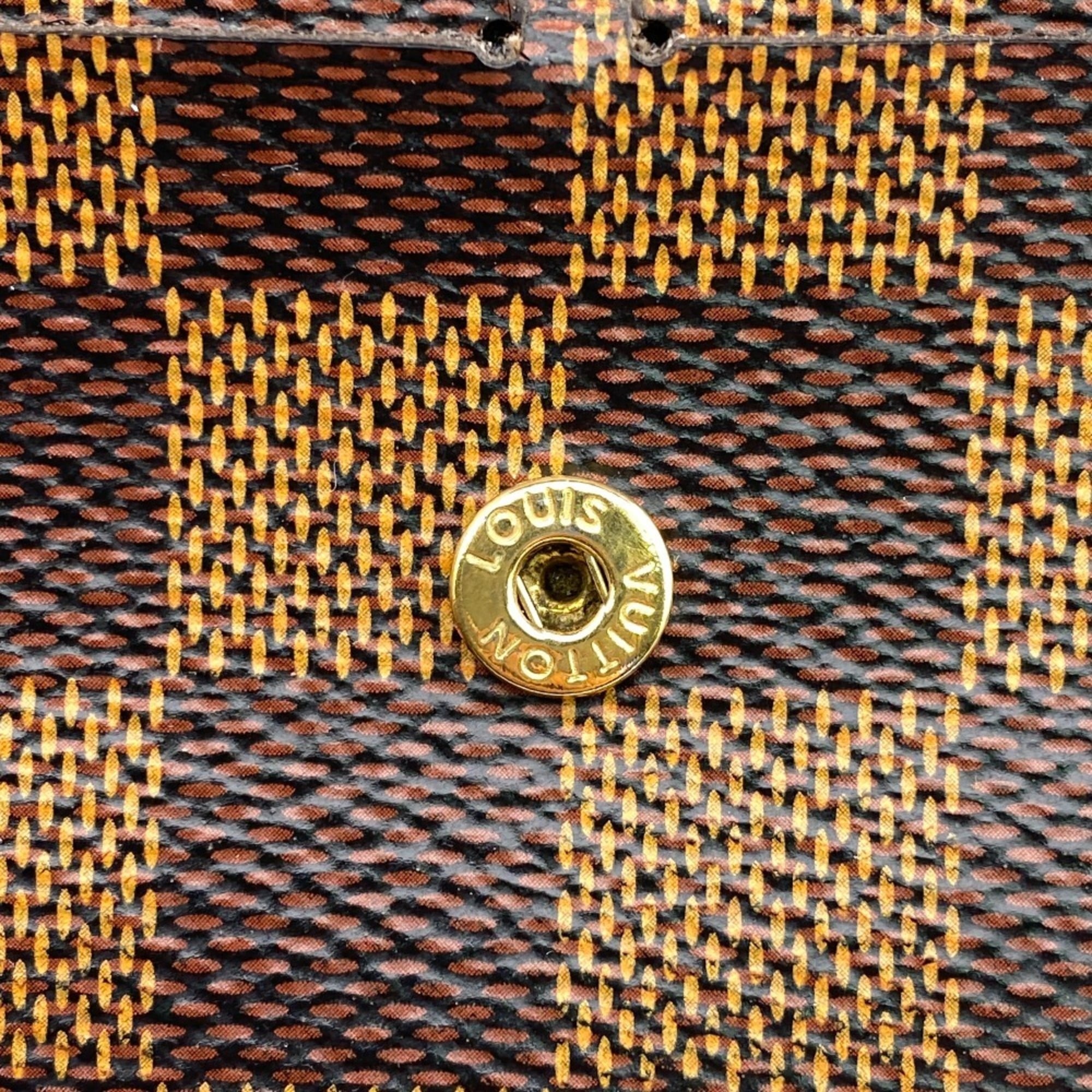Louis Vuitton Damier Brown Damier Canvas Damier Canvas Long Wallet