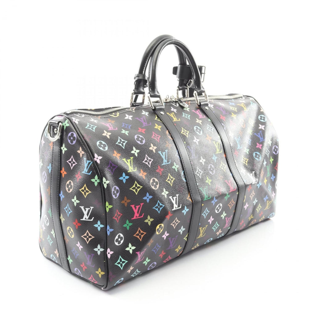 Louis Vuitton Black Multi-Color Monogram Multicolore Leather Boston Bag