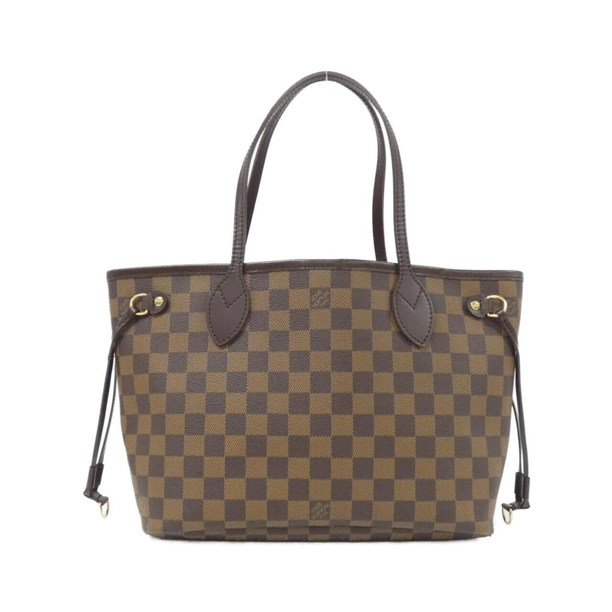 Louis Vuitton Brown Coated Canvas Handbag